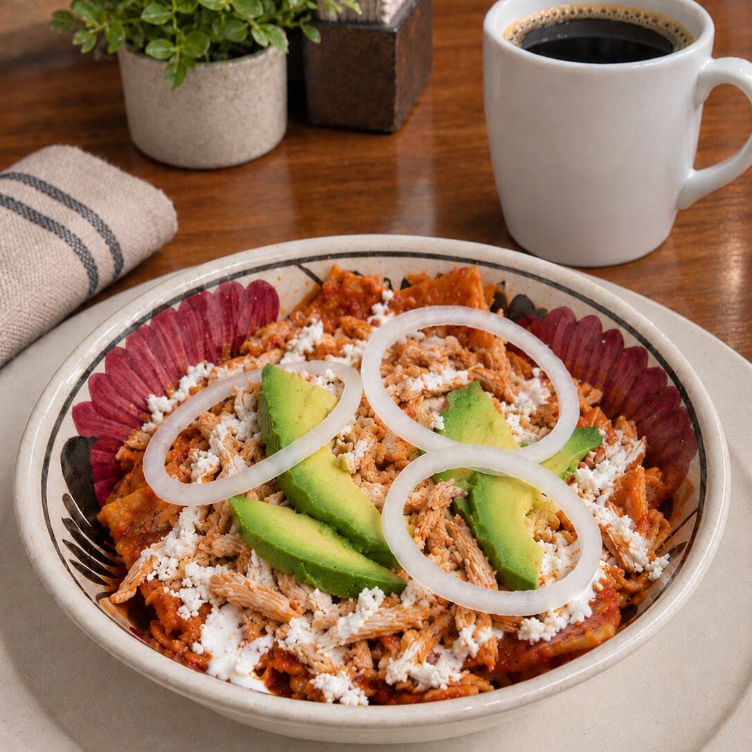Chilaquiles con Pollo