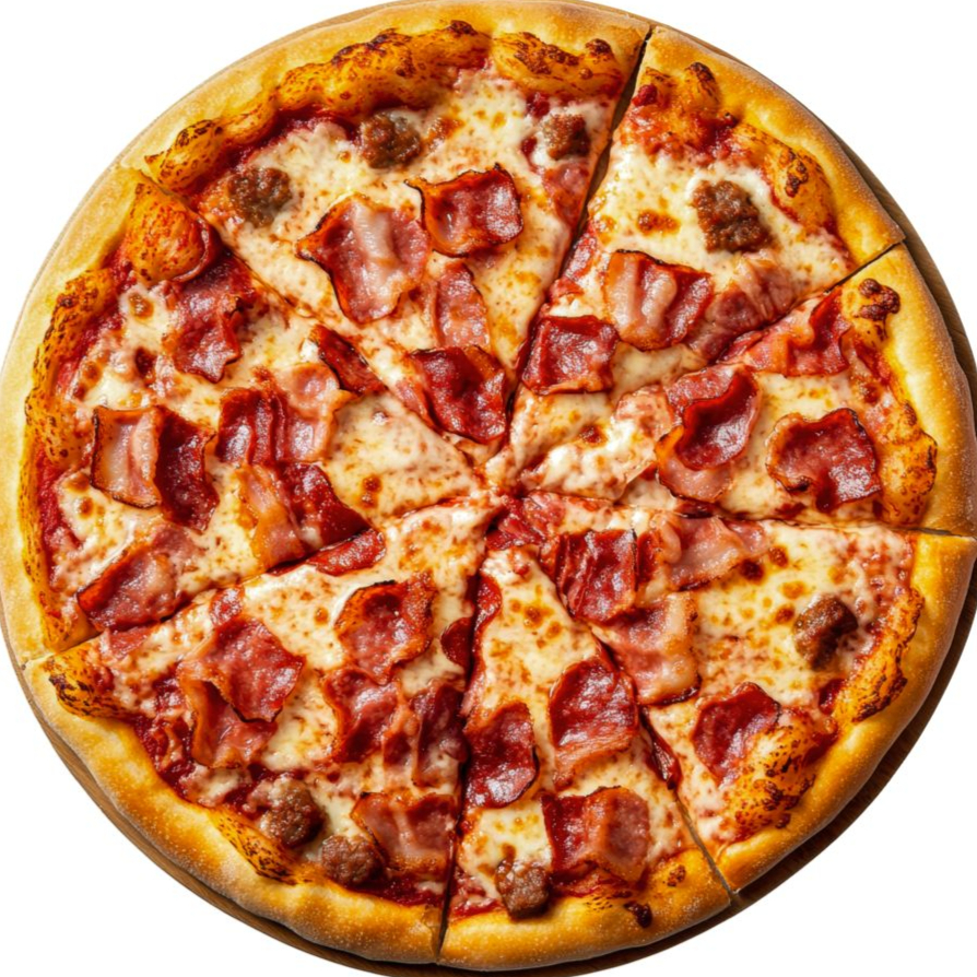 MOLHO, MUSSARELA, BACON, AZEITONA E OREGANO