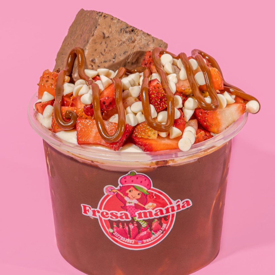 Vaso con NUTELLA y Salsa de Arequipe