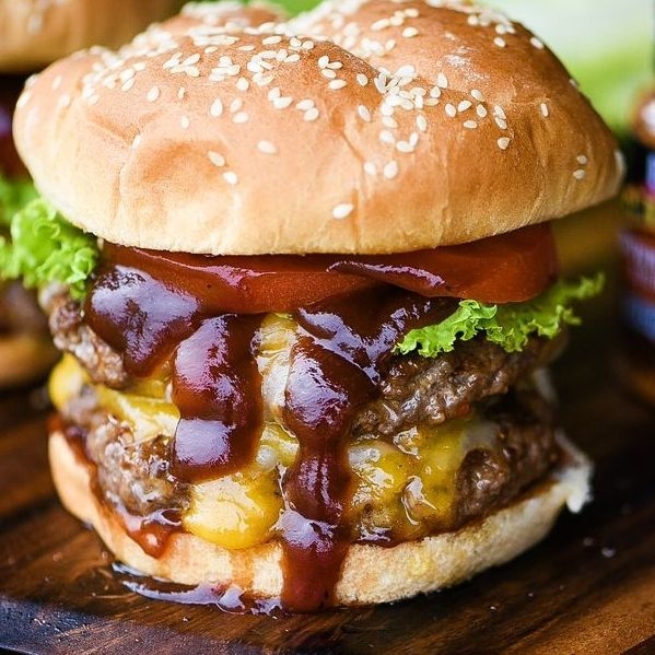 Hamburguesa Doble Carne BBQ