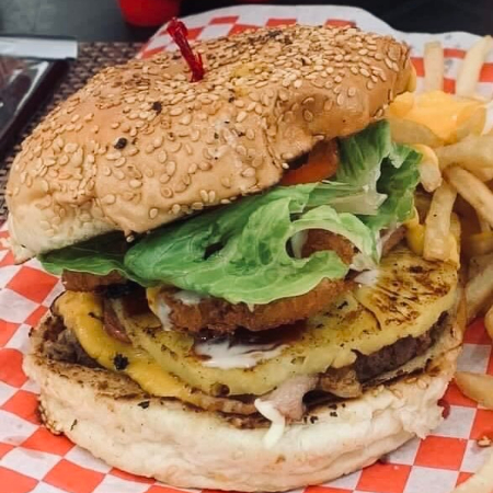 Hamburguesa Hawaiiana