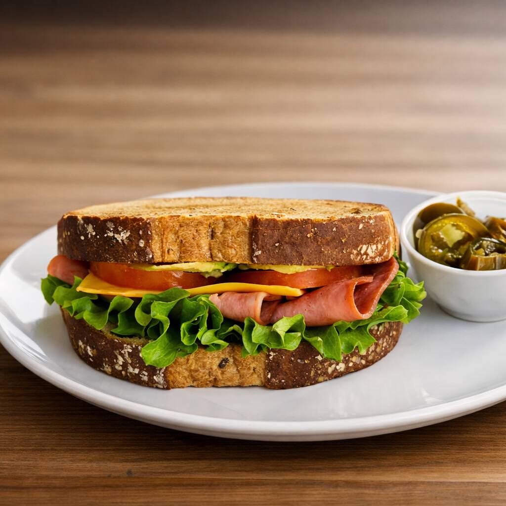Sándwich Jamón Ahumado