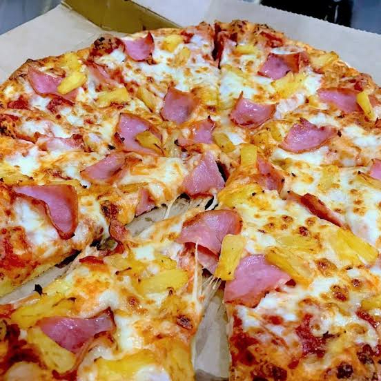 Pizza hawaiana grande ‼️
