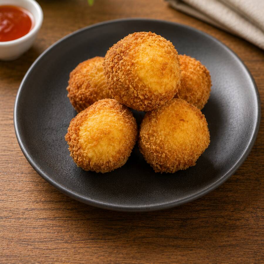 Bolitas de 3 Quesos con Tocino y jalapeño