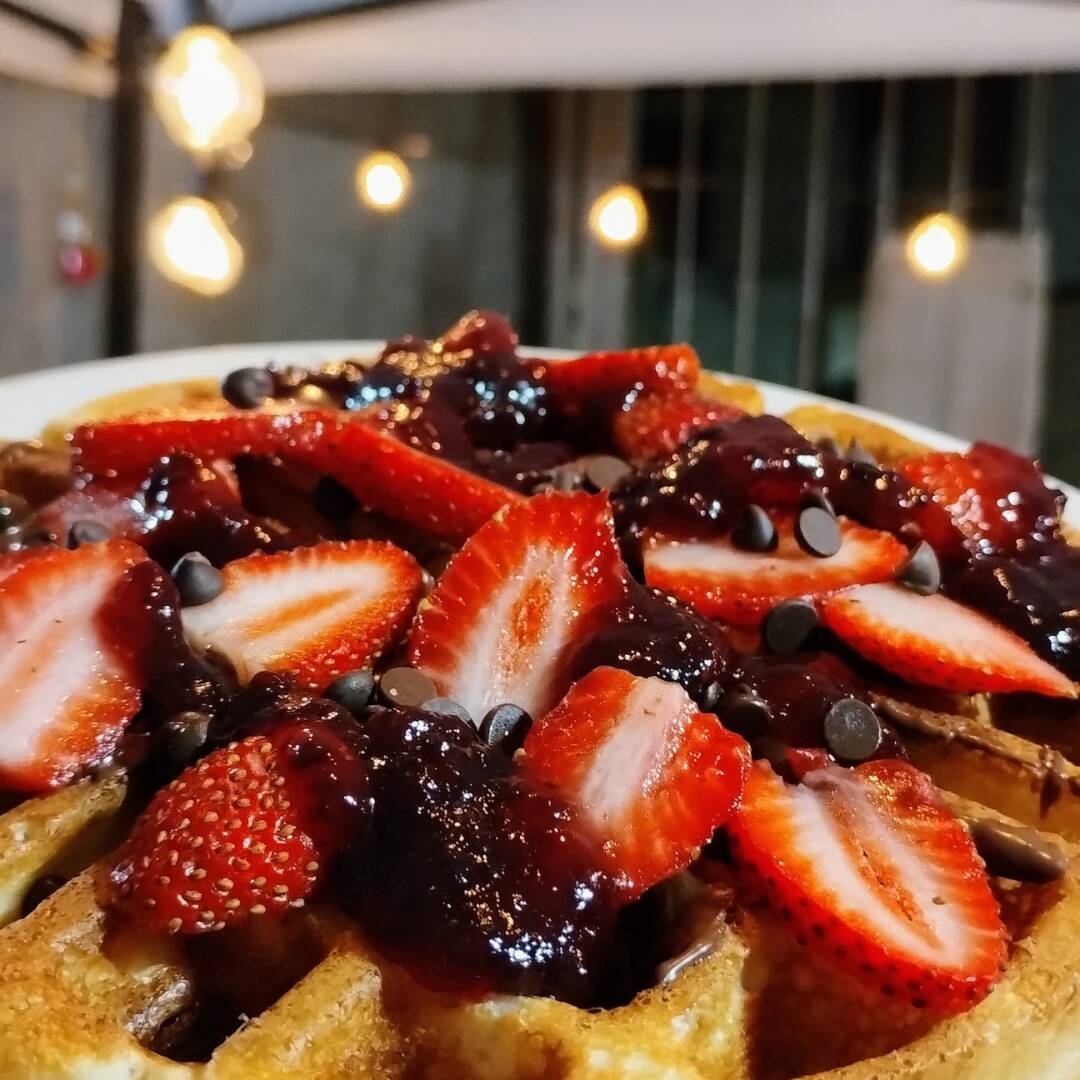 Waffle con Fruta