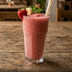 Smoothie de Fresa y Plátano