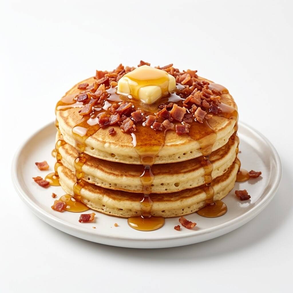 HOT CAKES CON TOCINO