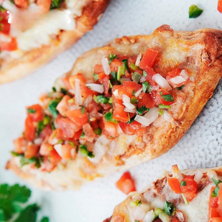 mollete pico de gallo