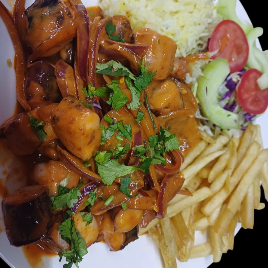 Pulpo En Crema Chipotle.