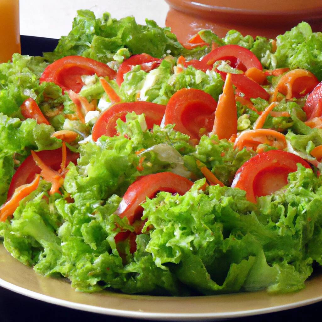 PORÇÃO EXTRA DE SALADA COM ALFACE, TOMATE E CENOURA
