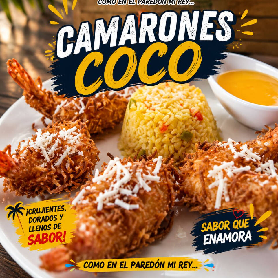 Camarones al coco 6pzas