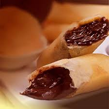 Rolinho primavera sabor chocolate