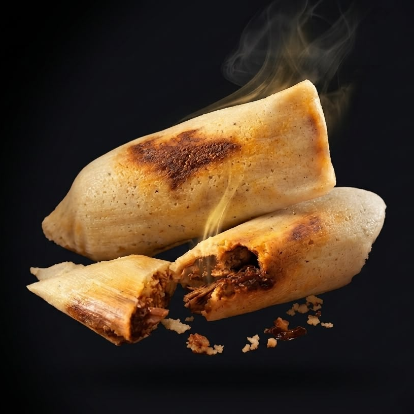 Tamal de Mole con Pollo