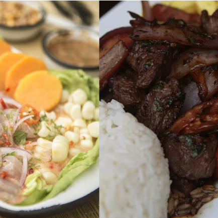 Ceviche de Pescado y Lomo Saltado