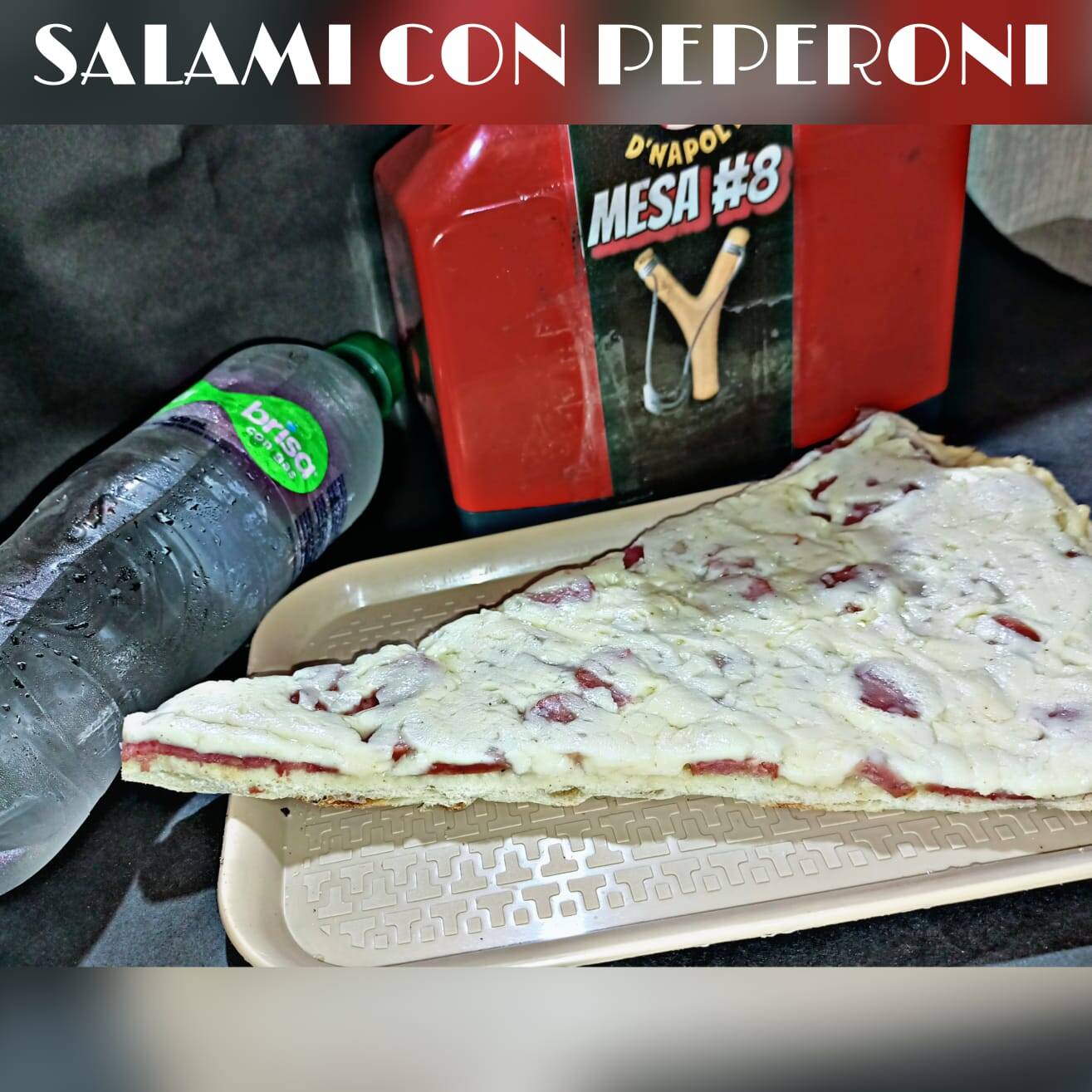 Pizza de 1 Porción Salami con Pepperoni