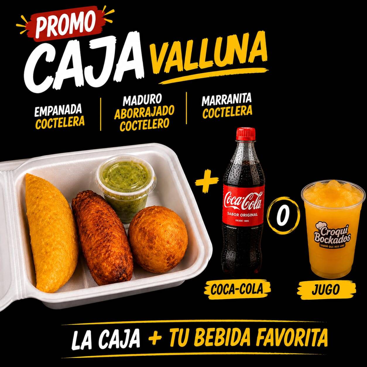 Plato Valluno + 1 Coca Cola o 1 Jugo Natural