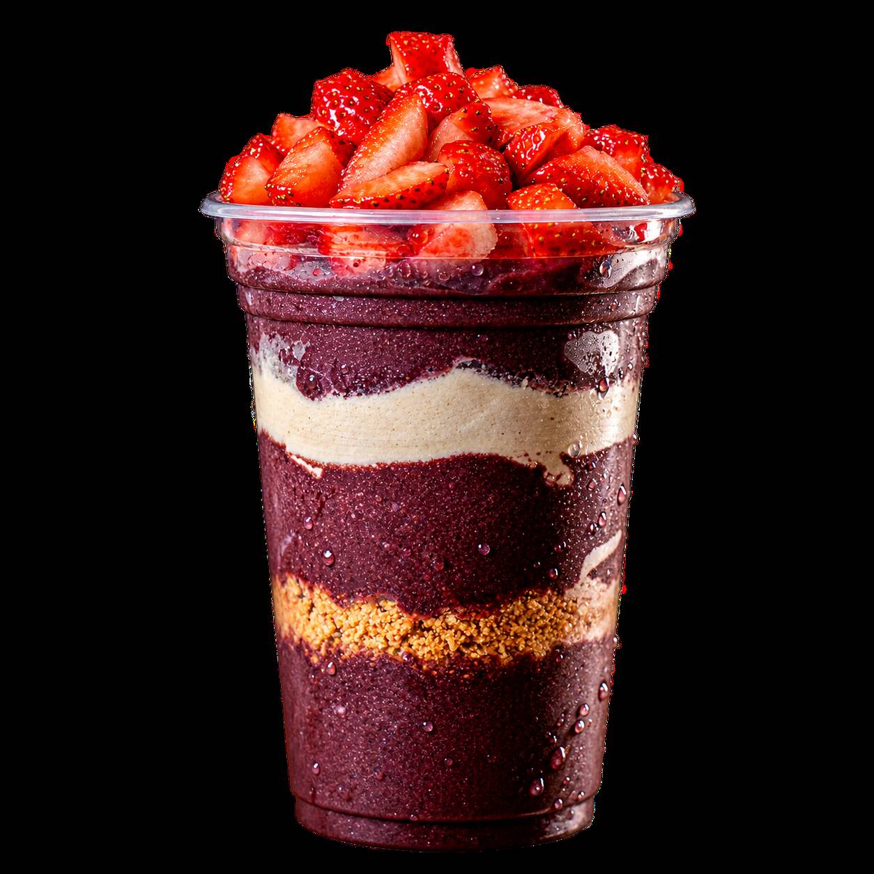 Copo com sorvete ou açaí com os acompanhamentos que vc escolher
