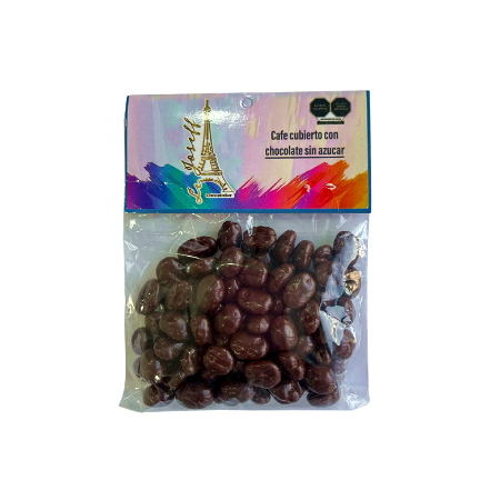 Café Cubierto de Chocolate Sin Azúcar
