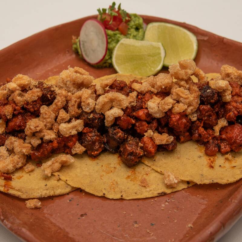 Taco de Chicharrón de Cerdo.
