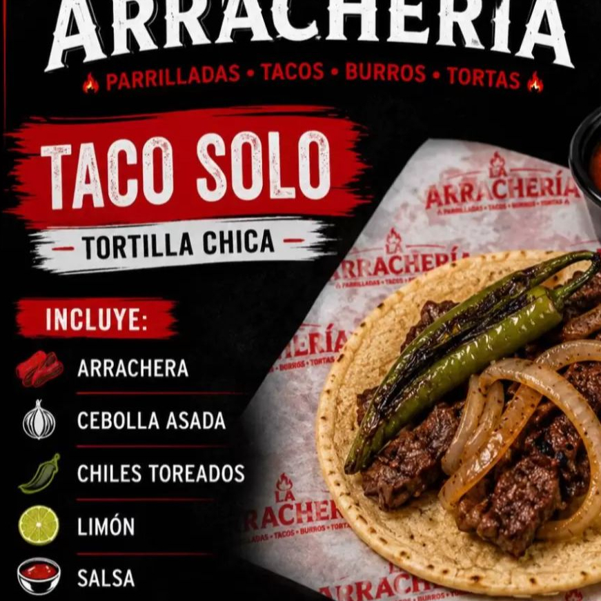 Taco Arrachera 1 pza