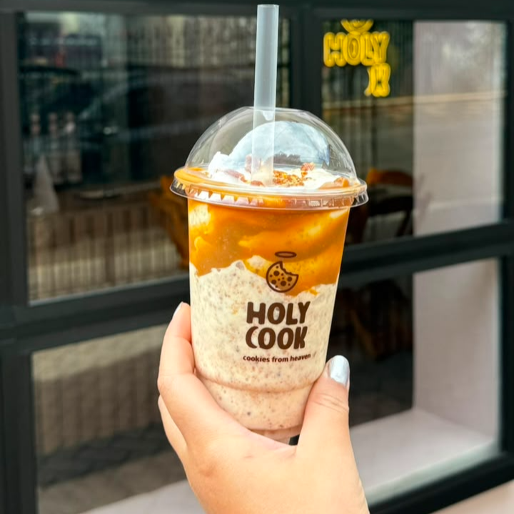 Milkshake de paçoca crocante: sorvete, paçoca e crocante de amendoim