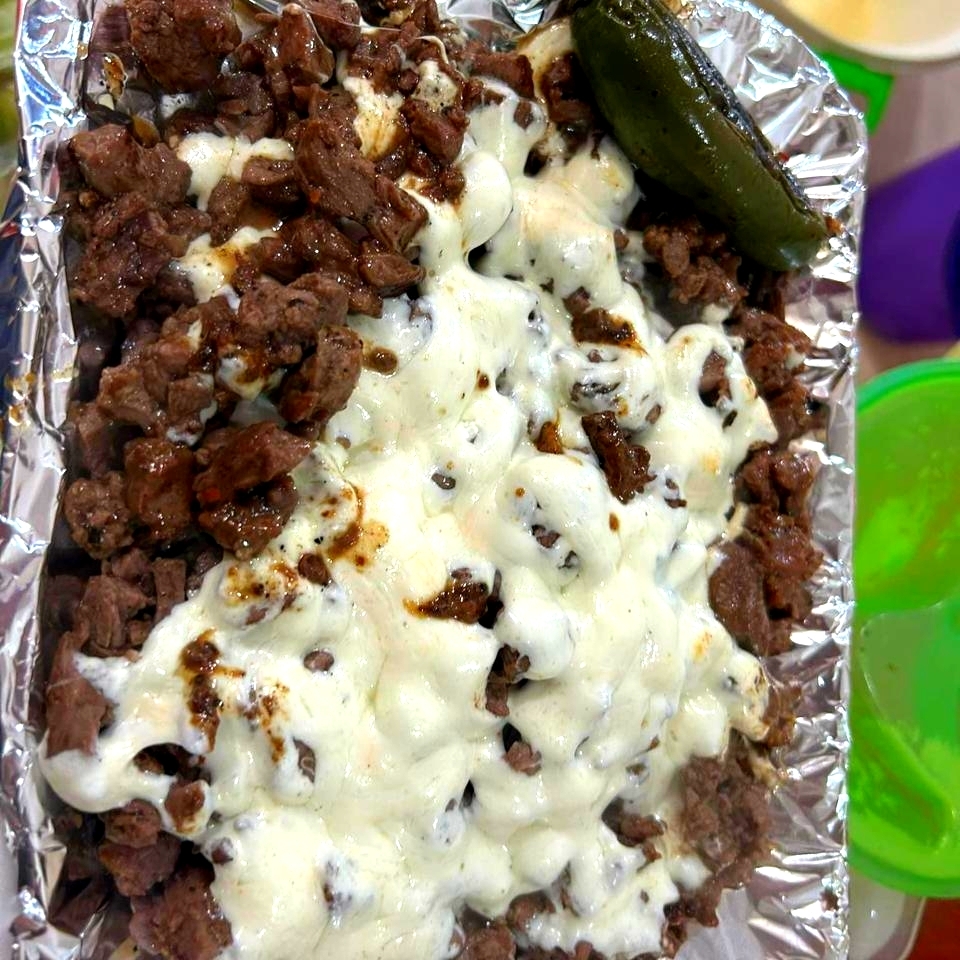 Medio Arrachera C/Queso