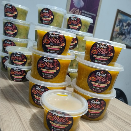 Delicioso caldo de abobora com frango. Sabor caseiro e textura aveludada. (500ml)