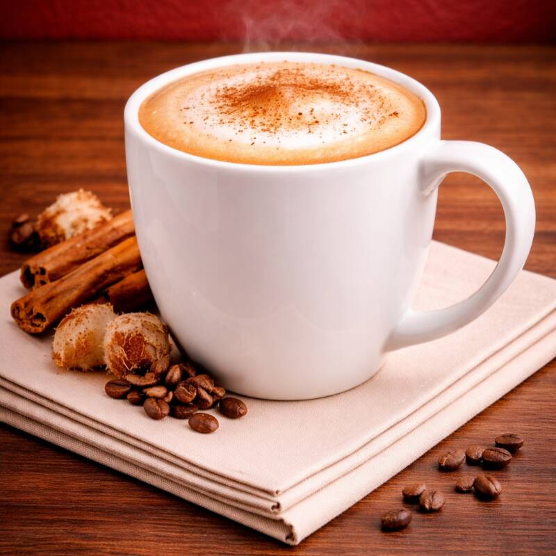 CAPUCHINO CALIENTITO Y ESPUMOSO ( 12 OZ)