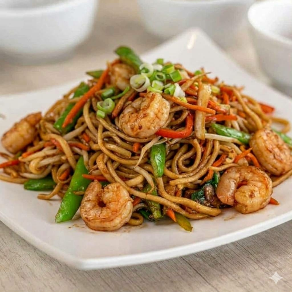 Noodles con Camaron