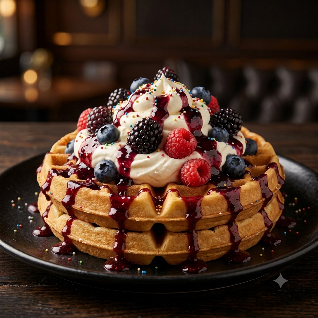 Waffle Frutos del Bosque