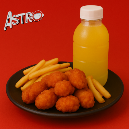 Combo AstroPops!, Papas, Agua