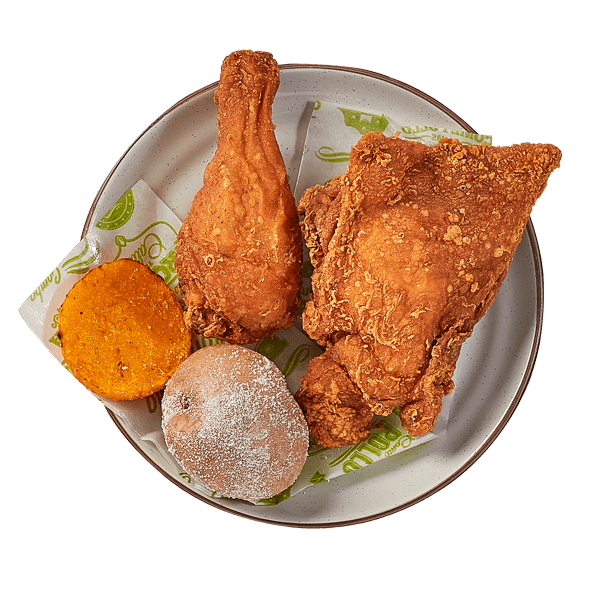 1/4 de Pollo Apanado