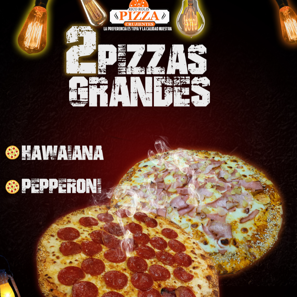 2 pizzas grandes