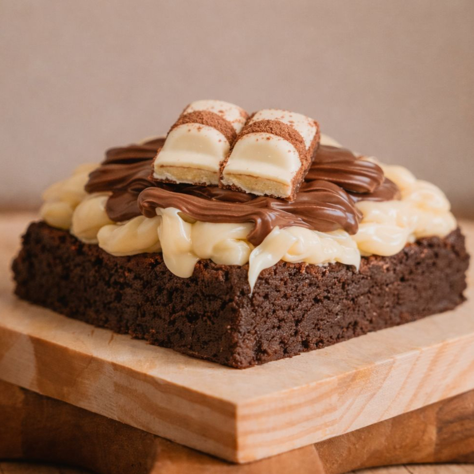 Delicie-se com o nosso irresistível 'Brownie Kinder Bueno White'. Um brownie extraordinariamente úmido que derrete na boca, coberto com um generoso e cremoso brigadeiro branco. A camada de Nutella, rica e aveludada, adiciona um toque extra de cremosidade. E, para finalizar com perfeição, 2 quadrados de Kinder bueno white. Uma verdadeira tentação para os amantes de doces! -----------------tags------------------- Entrega rápida , desconto , promoção , 0,99 , 0800 , off , cupom , barato , melhor preço , oferta , frete grátis , descontão , preço baixo , Doces , bolos , brigadeiro , docinhos , kit festa , aniversario , bolo de pote , chocolate , morango , sobremesa natalina , Nutella , copo da felicidade , brownie , confeitaria , doceria , gourmet , bombom , piscina , ganache , caseiro , vovó , bento cake , vulcão , red velvet , trufas , banoffe , pudim , doce de leite , pão de mel , Oreo , Kit Kat , ferrero Rocher , cheese cake , tartelete , Ninho , cupcake , a