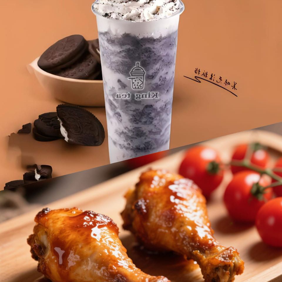 Combo5 (Muslos 1Piezas Más Frappé Oreo 500ml)