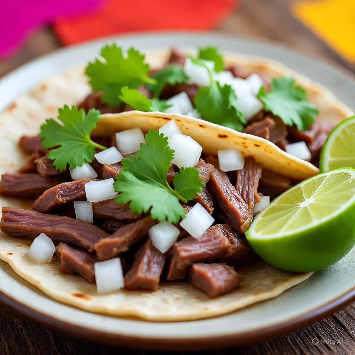 Taco Arrachera Maíz