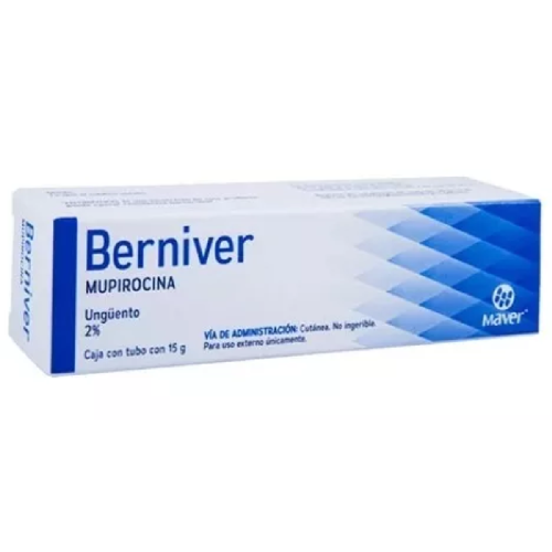 Berniver (Mupirocina) Unguento 2.0% Caja Tubo