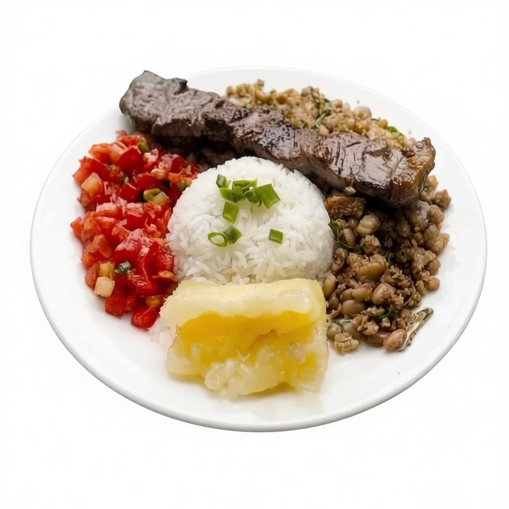 Acompanha arroz, feijão tropeiro, mandioca, vinagrete e espetinho