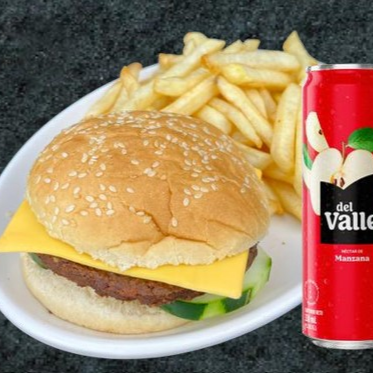 CP3 Hamburguesa + Papas Fritas + Jugo