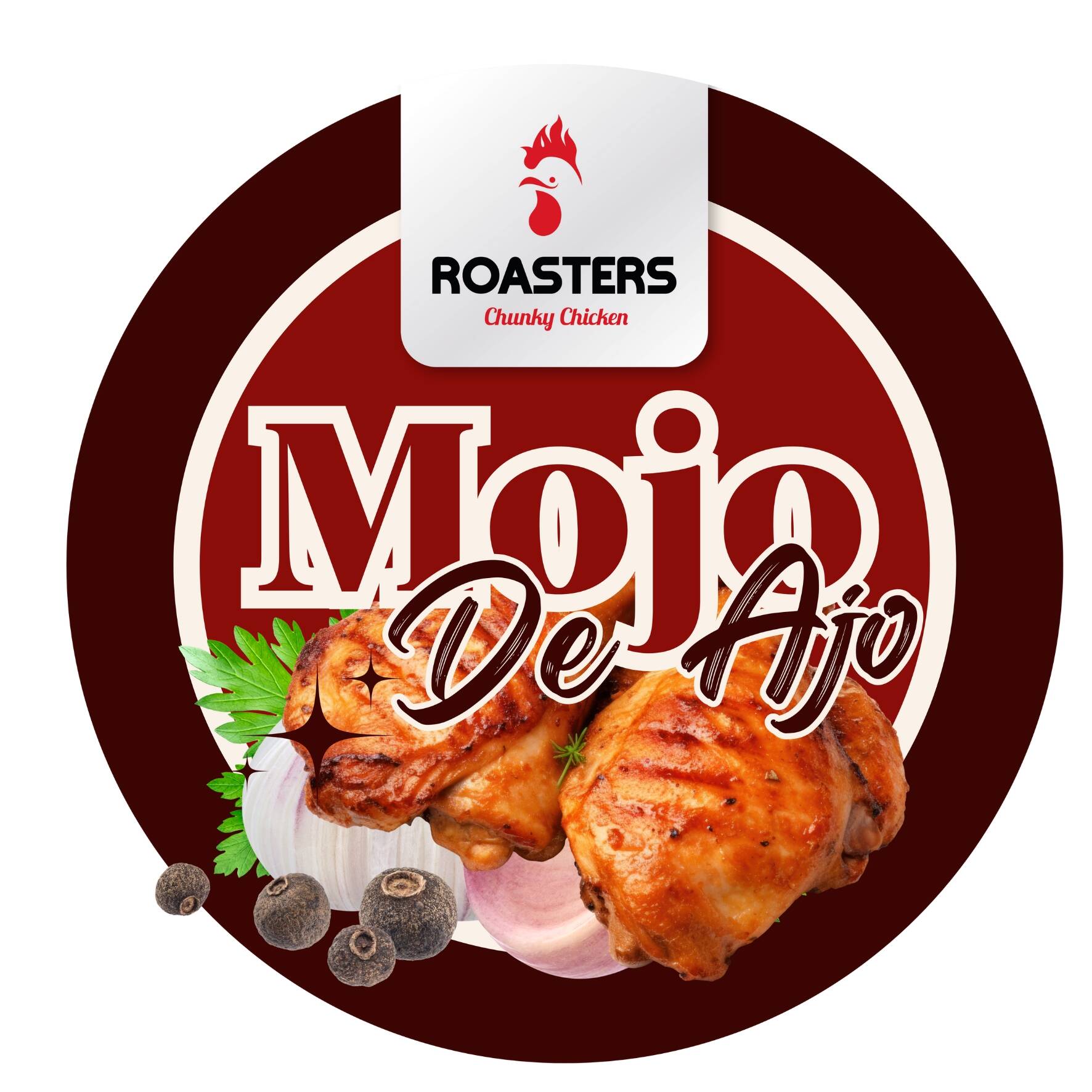 Medio Pollo al Mojo de Ajo