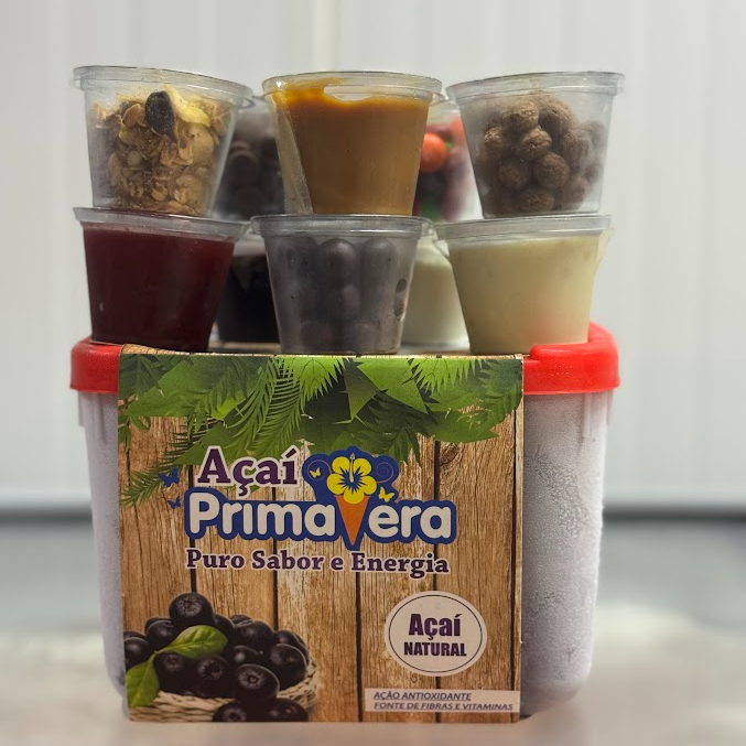 Pote de 2 litros + 10 toppings sortidos