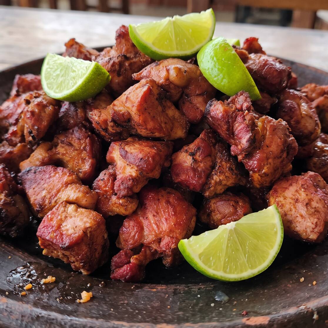 Chicharrón de Paleta con Limón