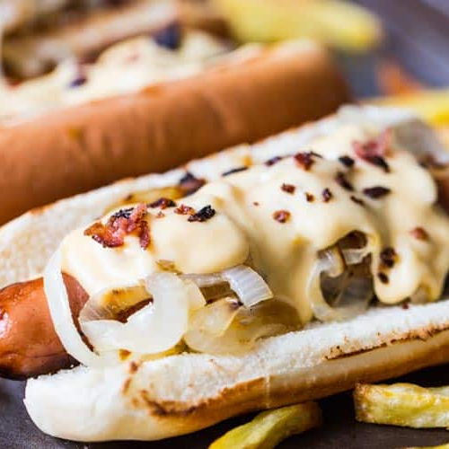Hotdog con Champiñones