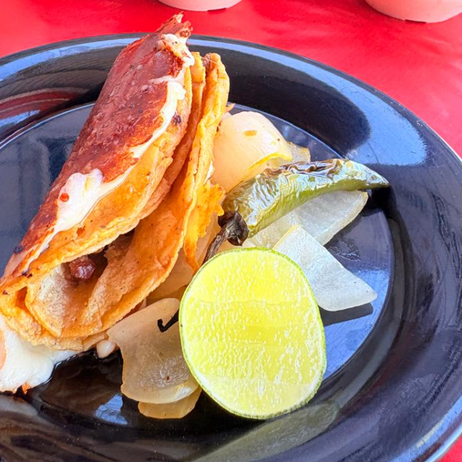 Taco Dorado con Capa