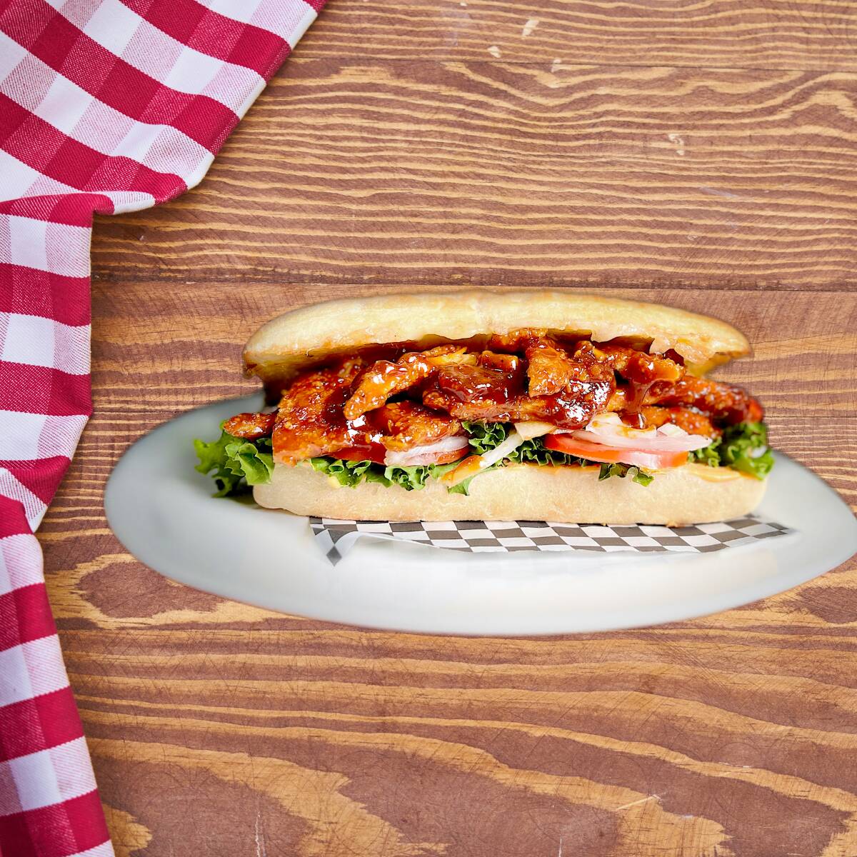 Chapata Pollo Empanizado Bbq