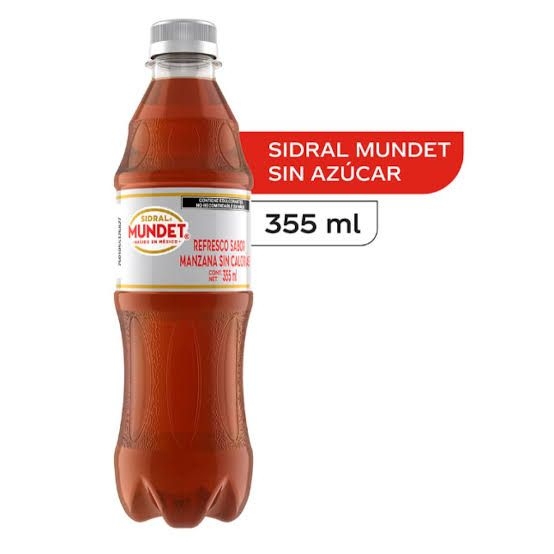 1 Sidral Mundet .355 Mililitros Sin Azúcar