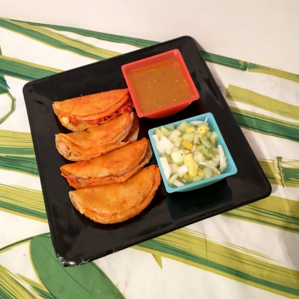 Plato chico  de 5 tacos