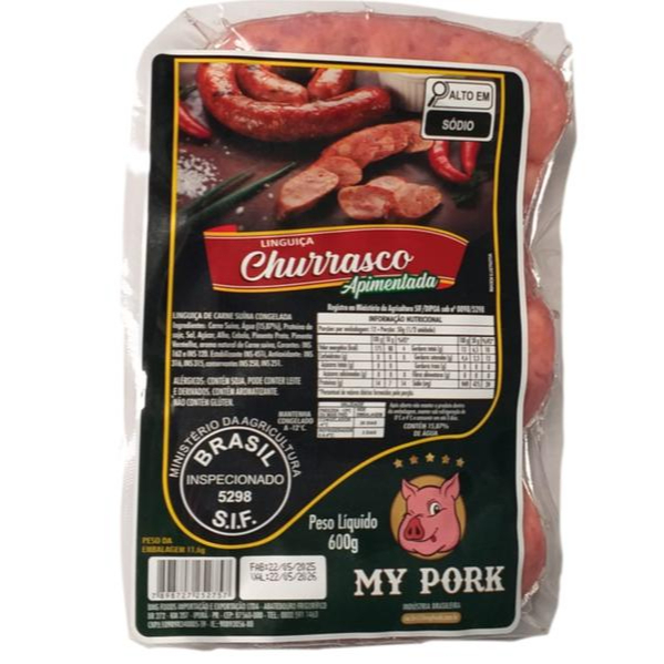 Linguiça de Pernil APIMENTADA - 600g