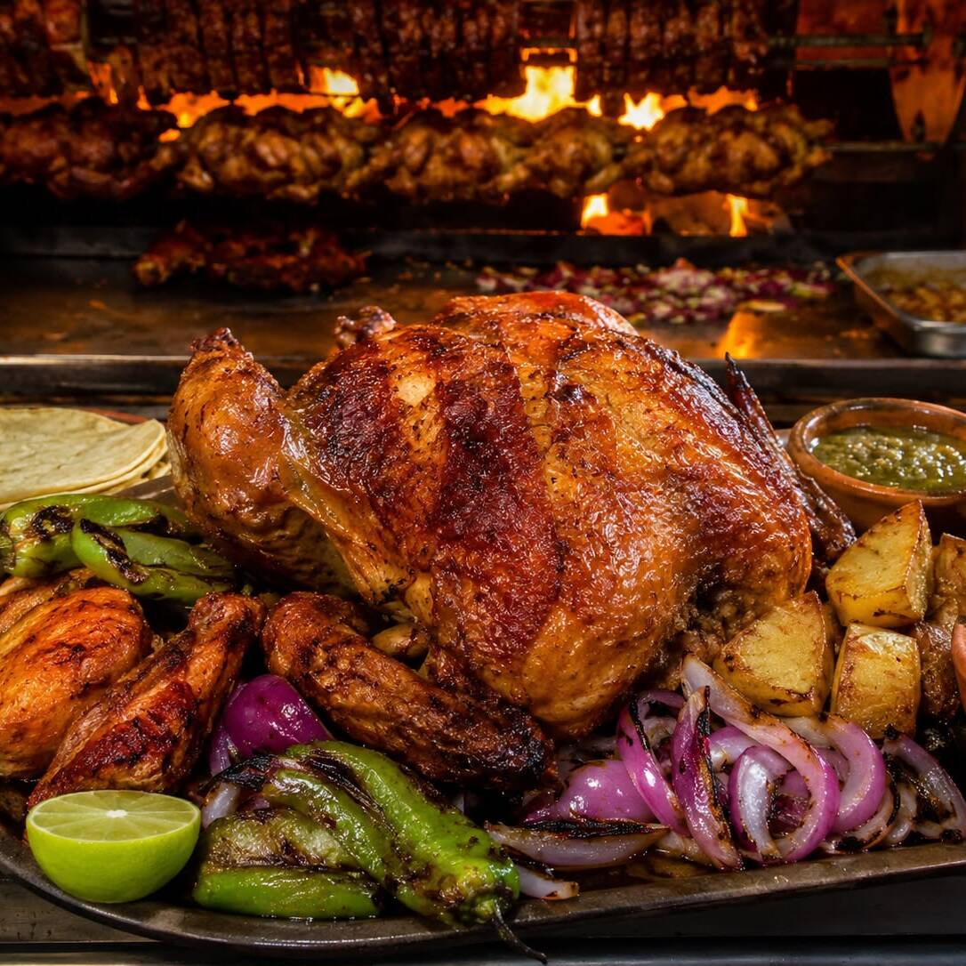 Pollo Rostizado Estilo Leña Santa