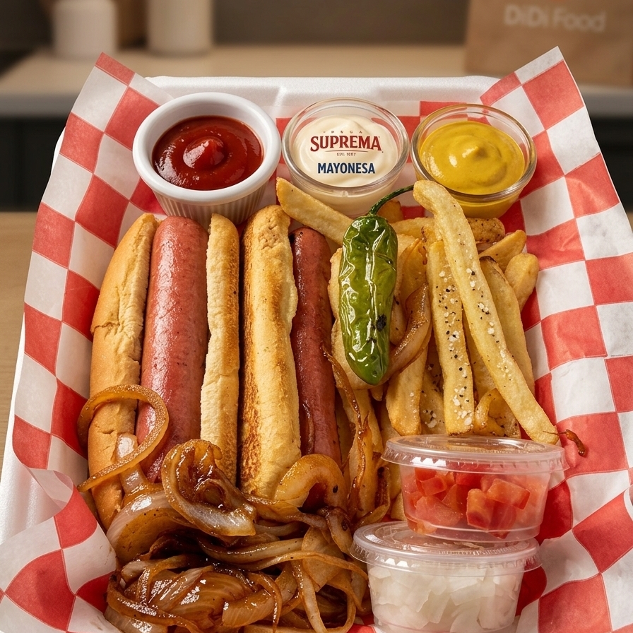 2 Hot Dogs con Papas